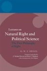 Peter C. Hodgson, Otto Poggeler, J Michael (Professional Translator and In Stewart, J Michael Hodgson Stewart, J. Michael Stewart - Hegel: Lectures on Natural Right and Political Science