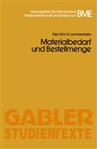 Richard Lummerzheim - Materialbedarf und Bestellmenge