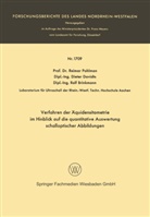 Reimar Pohlman - Verfahren der Äquidensitometrie im Hinblick auf die quantitative Auswertung schalloptischer Abbildungen