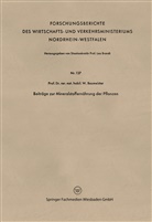 Walter Baumeister - Beiträge zur Mineralstoffernährung der Pflanzen