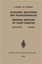 Hans Linskens, Hans F. Linskens, Kar Paech, Karl Paech, Bishnu Dat Sanwal, Michael Vincen Tracey... - Moderne Methoden der Pflanzenanalyse / Modern Methods of Plant Analysis