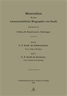 Brendel, M Brendel, M. Brendel, Klein, F Klein, F. Klein... - Materialien für eine wissenschaftliche Biographie von Gauß