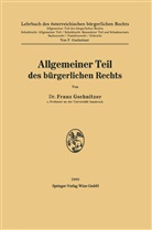 Franz Gschnitzer - Allgemeiner Teil des bürgerlichen Rechts