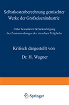 H Wagner, H. Wagner - Selbstkostenberechnung gemischter Werke der Grofseisenindustrie