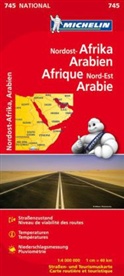 Carte nationale 745 - Afrique Nord-Est, Arabie 1:4 MIO -ancienne édtition-