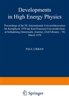 Pau Urban, Paul Urban - Developments in High Energy Physics