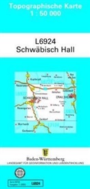 Lg, LGL - Topographische Karte Baden-Württemberg, Zivilmilitärische Ausgabe - Schwäbisch Hall