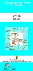 Lg, LGL - Topographische Karte Baden-Württemberg, Zivilmilitärische Ausgabe - Aalen