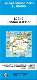 Breitband und Vermessung Landesamt für Digitalisierung, Landesam für Digitalisierung  Breitband u, Landesam für Digitalisierung Breitband un, Landesamt für Digitalisierung Breitband un, Breitband und Vermessung Landesamt für Digitalisierung - Topographische Karten Bayern - Bl.L7342: Topographische Karte Bayern Landau a. d. Isar