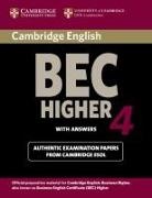 Cambridge Esol - Cambridge Business English Certificate BEC - Higher 4: Cambridge Bec 4 Higher Student's Book With Answers