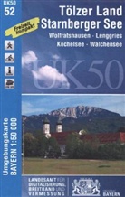 Landesam für Digitalisierung Breitband un - Topographische Karten Bayern - Bl.52: Topographische Karte Bayern Tölzer Land, Starnberger See
