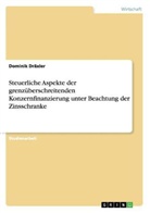 Dominik Dräxler - Steuerliche Aspekte der grenzüberschreitenden Konzernfinanzierung unter Beachtung der Zinsschranke