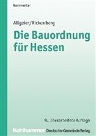 Eric Allgeier, Erich Allgeier, Hans Rickenberg, Hessischer Städte- und Gemeindebund, Hessische Städte- und Gemeindebund - Die Bauordnung für Hessen (HBO)