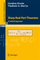 Gersho Kresin, Gershon Kresin, Vladimir Maz'ya, Vladimir G. Maz'ya, Shaposhnikova, T Shaposhnikova... - Sharp Real-Part Theorems