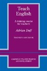 Adrian Doff, Doff Adrian - Teach English: trainer's handbook