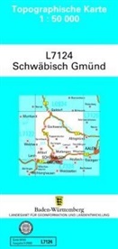 Lg, LGL - Topographische Karte Baden-Württemberg, Zivilmilitärische Ausgabe - Schwäbisch Gmünd