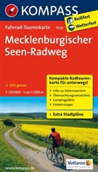 Simone Schröder, KOMPASS-Karte GmbH, KOMPASS-Karten GmbH, KOMPASS-Karten GmbH - KOMPASS Fahrrad-Tourenkarte Mecklenburgischer Seen-Radweg 1:50.000