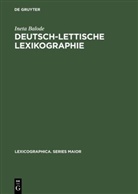 Ineta Balode - Deutsch-lettische Lexikographie