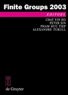 Chat Yin Ho, Pham Huu Tiep et al, Pete Sin, Peter Sin, Pham Huu Tiep, Alexandre Turull - Finite Groups 2003
