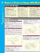 SparkNotes, SparkNotes (COR), SparkNotes - Research Style & Usage - APA/MLA Sparkcharts