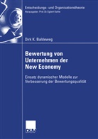 Dirk Baldeweg - Bewertung von Unternehmen der New Economy mit Hilfe dynamischer Modelle