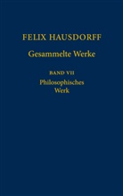 Felix Hausdorff, Werne Stegmaier, Werner Stegmaier - Gesammelte Werke - 7: Felix Hausdorff - Gesammelte Werke Band VII