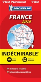 Carte nationale 792, XXX - France 2014 1:1 000 000 Indéchirable