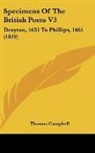 Thomas Campbell - Specimens of the British Poets V3: Drayt
