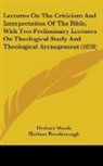 Herbert Marsh - Lectures on the Criticism and Interpreta
