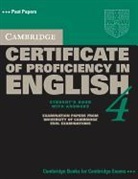 Cambridge ESOL - Cambridge Certificate of Proficiency in English - Bd. 4: Cambridge Certificate of Proficiency in English 4 Self Study Pack