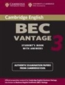 Cambridge ESOL - Cambridge Business English Certificate BEC - Vantage 3: Cambridge BEC Vantage 3 Student Book with Answers