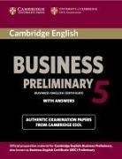 Cambridge ESOL - Cambridge BEC Preliminary 5 Student Book with Answers