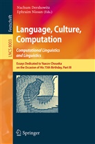 Nachu Dershowitz, Nachum Dershowitz, Ephraim Nissam, Nissan, Nissan, Ephraim Nissan - Language, Culture, Computation: Computational Linguistics and Linguistics