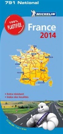 CARTE NATIONALE, XXX - France 2014 1:1 000 000 plastifiée