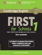 Cambridge ESOL - First for Schools 1 Student Book with Answers