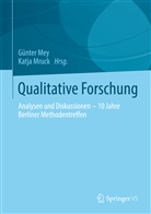Günte Mey, Günter Mey, Mruck, Mruck, Katja Mruck - Qualitative Forschung