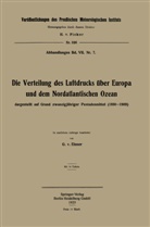 Georg von Elsner, Georg von Elsner - Die Verteilung des Luftdrucks über Europa und dem Nordatlantischen Ozean