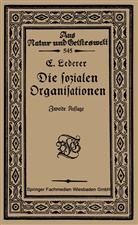 Emil Lederer - Die Sozialen Organisationen