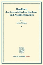 Anton Rintelen - Handbuch des österreichischen Konkurs- und Ausgleichsrechtes.