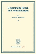 Bernhard Windscheid, Pau Oertmann, Paul Oertmann - Gesammelte Reden und Abhandlungen.
