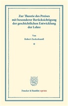 Robert Zuckerkandl - Zur Theorie des Preises