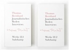 Thomas Bernhard - Werke in 22 Bänden - Bd. 22.1 / 22.2: Werke in 22 Bänden, 2 Teile