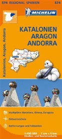 MICHELI - Michelin Karte Katalonien, Aragon, Andorra. Cataluna / Catalunya, Aragon, Andorra