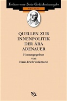 Hans-Erich Volkmann, Hans E Volkmann - Quellen zur Innenpolitik der Ära Adenauer