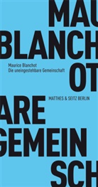 Maurice Blanchot - Die uneingestehbare Gemeinschaft