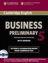 Cambridge ESOL - Cambridge BEC Preliminary 5 Student Pack : Student Book with Answers