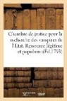 Sans Auteur, Sans Auteur, XXX - Chambre de justice pour la