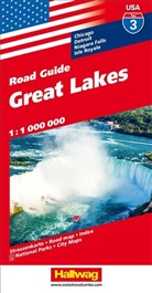 Hallwag Kümmerly+Frey AG, Hallwa Kümmerly+Frey AG, Hallwag Kümmerly+Frey AG - Hallwag USA Road Guide - No.3: USA No 3 Great Lakes 1:1 mio