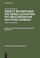 Max Hachenburg, Hans-Joachi Mertens, Hans-Joachim Mertens, Ursula Stein - Gesetz betreffend die Gesellschaften mit beschränkter Haftung (GmbHG): Das Recht des Geschäftsführers der GmbH