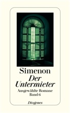 Georges Simenon - Ausgewählte Romane in 50 Bänden - Bd. 6: Der Untermieter